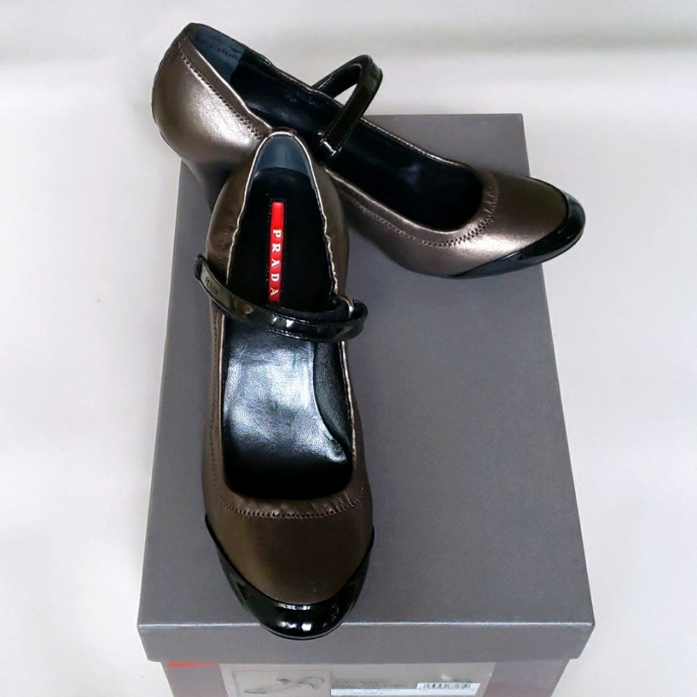 Prada Calzature Donna Mary Jane Heels Shoes 36